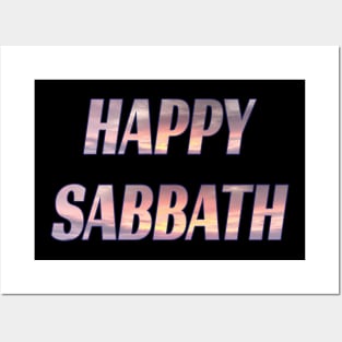 Happy Sabbath - Sunset Filled Posters and Art